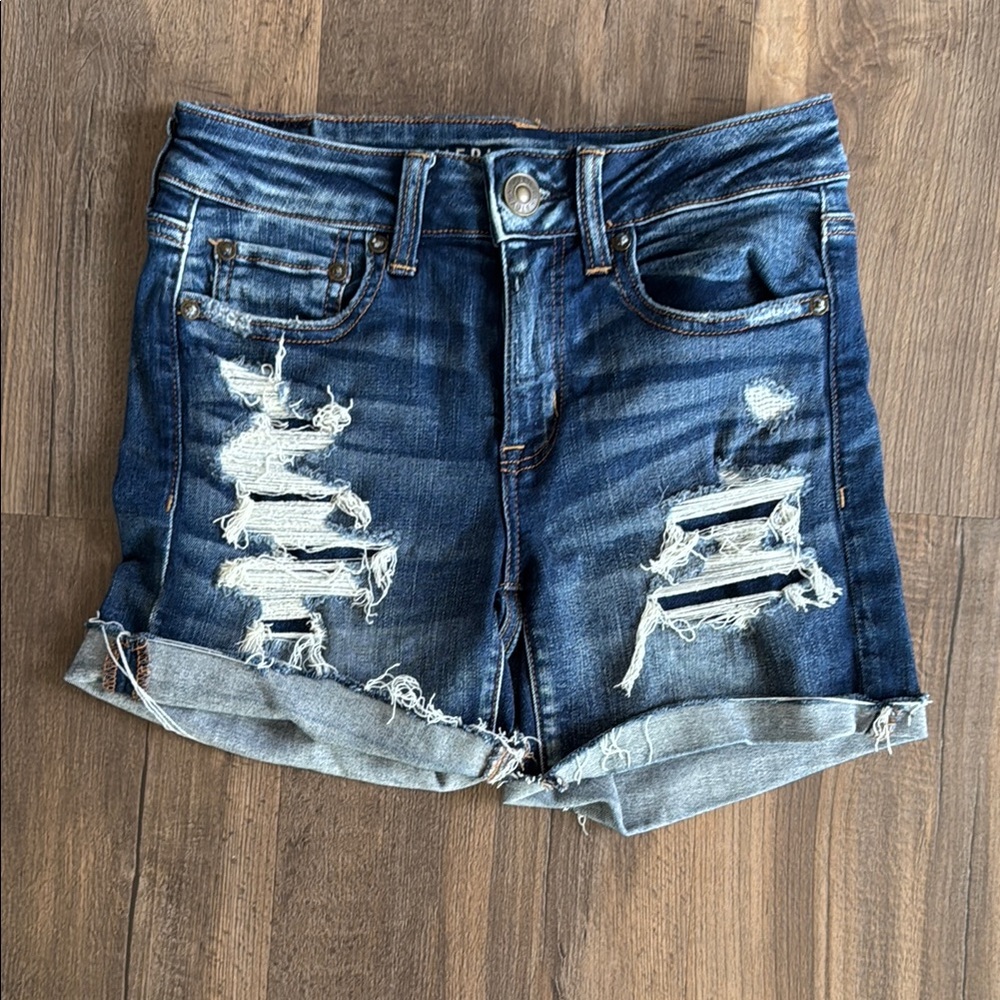 American Eagle Distressed Denim Shorts